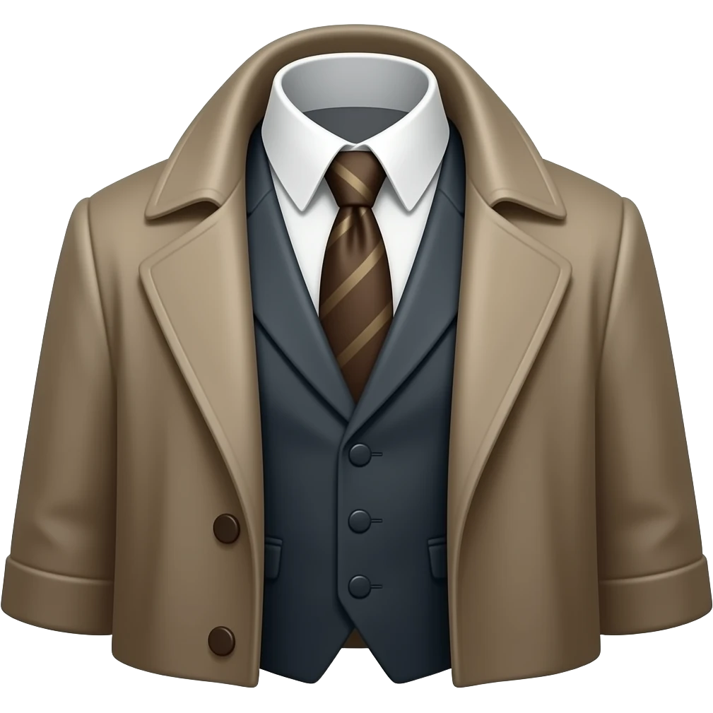 sherlocks holmes coat from shoulders up no body emoji