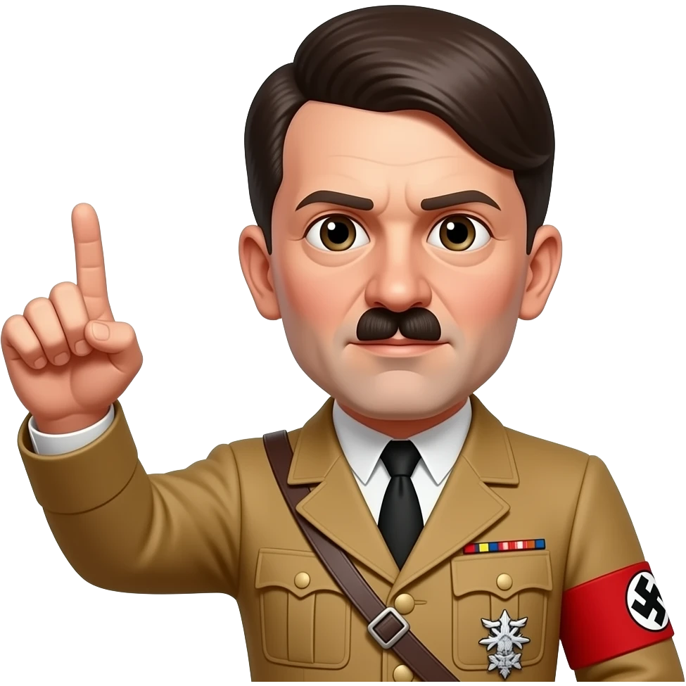 Hitler doing his move the other one 🫳 emoji