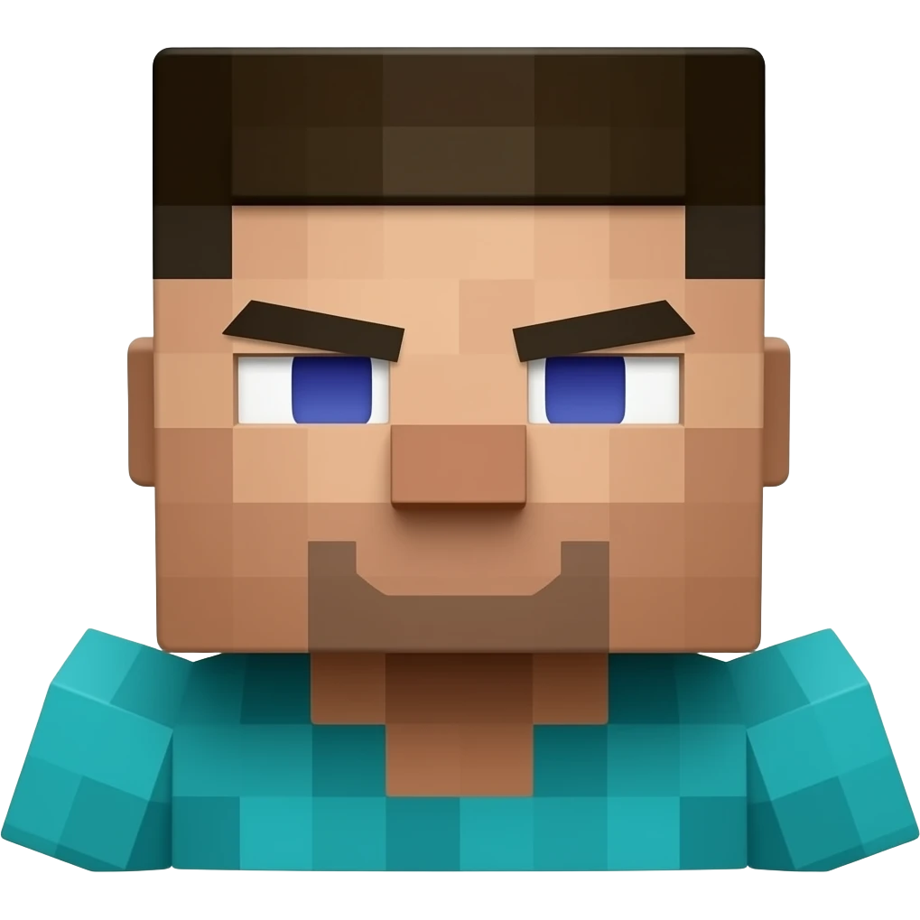 Steve form minecraft emoji