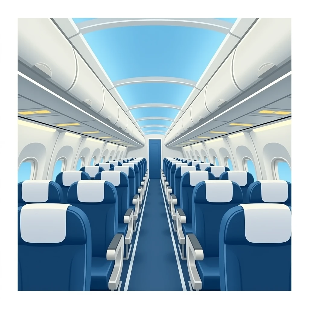 Inside a full plane emoji