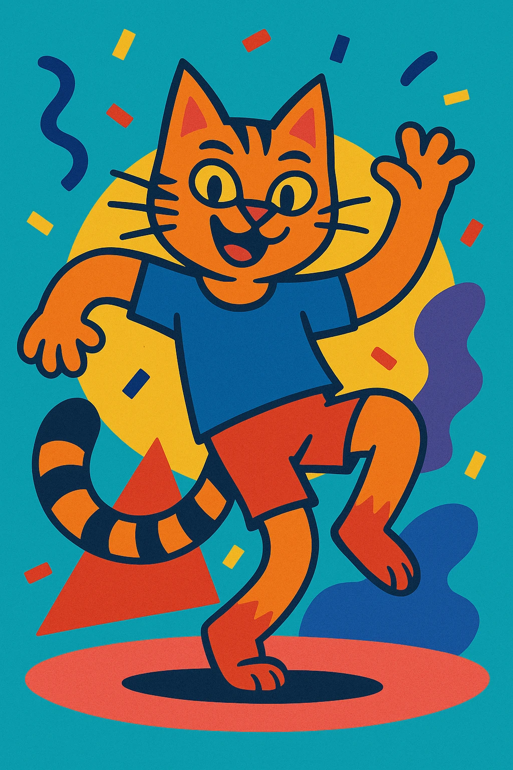 a cat dancing emoji
