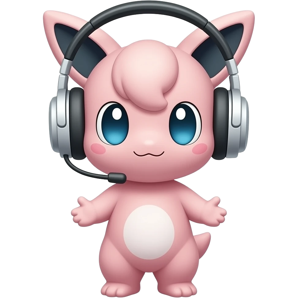 Pokemon Jigglypuff headphone emoji