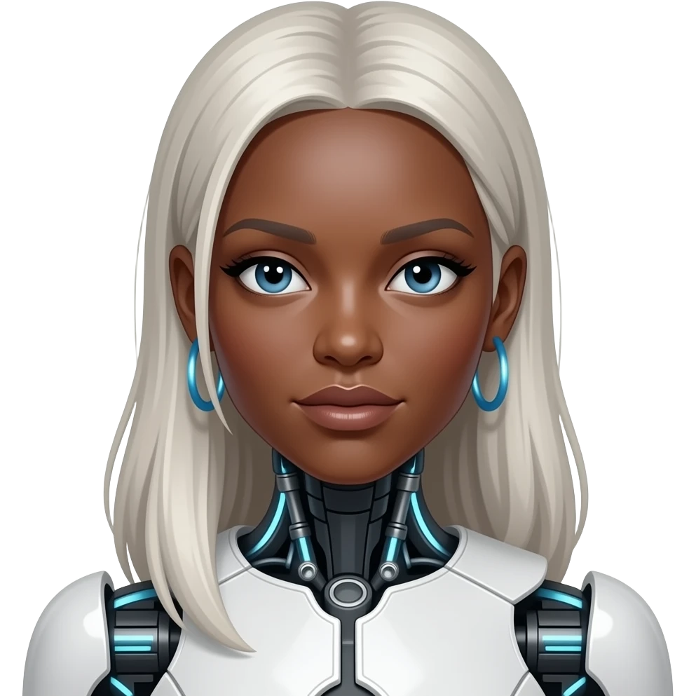 Female robot emoji