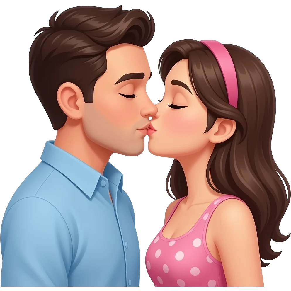 KARISINI ÖPEN ERKEK EMOJİSİ emoji