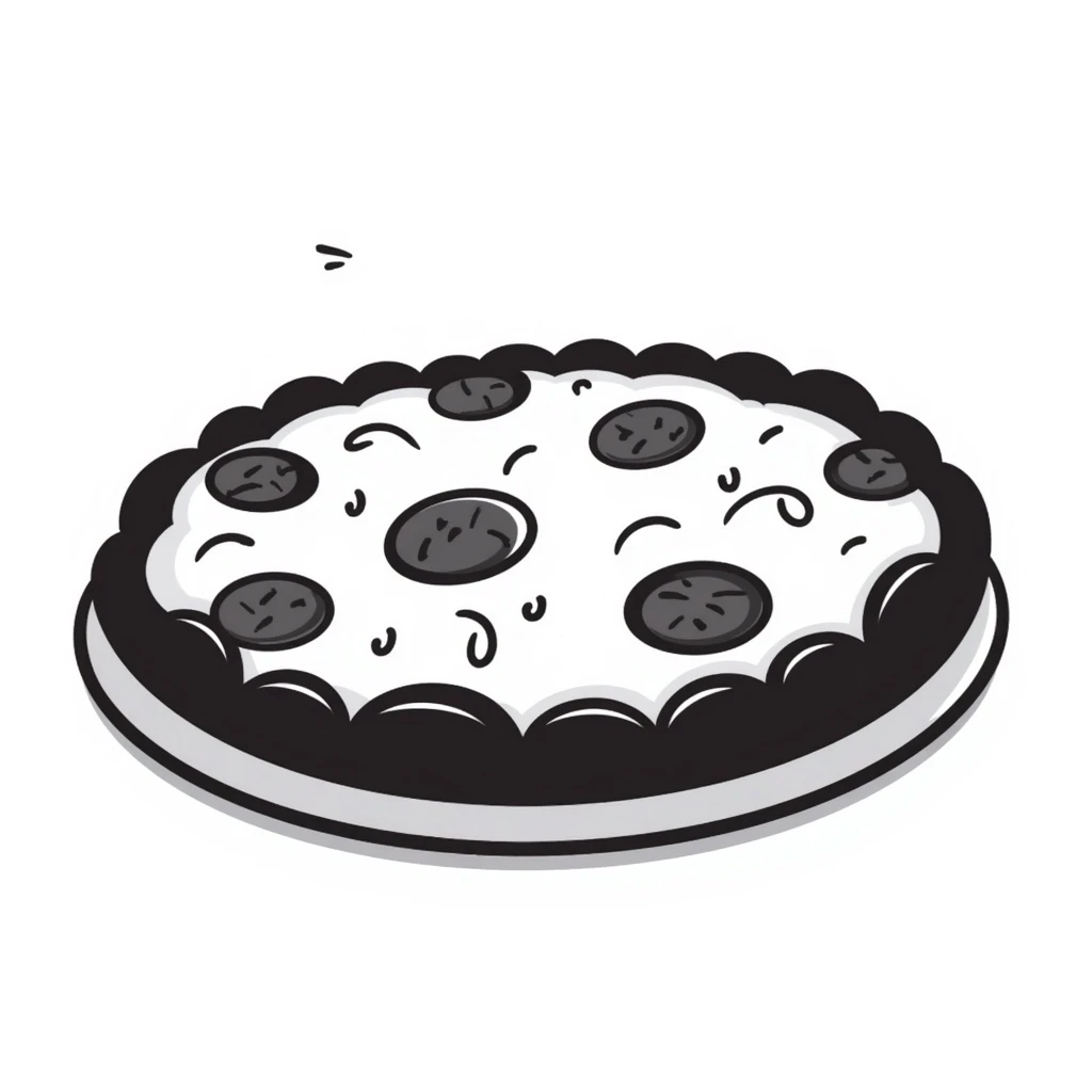 pizza hand drawn doodle style emoji