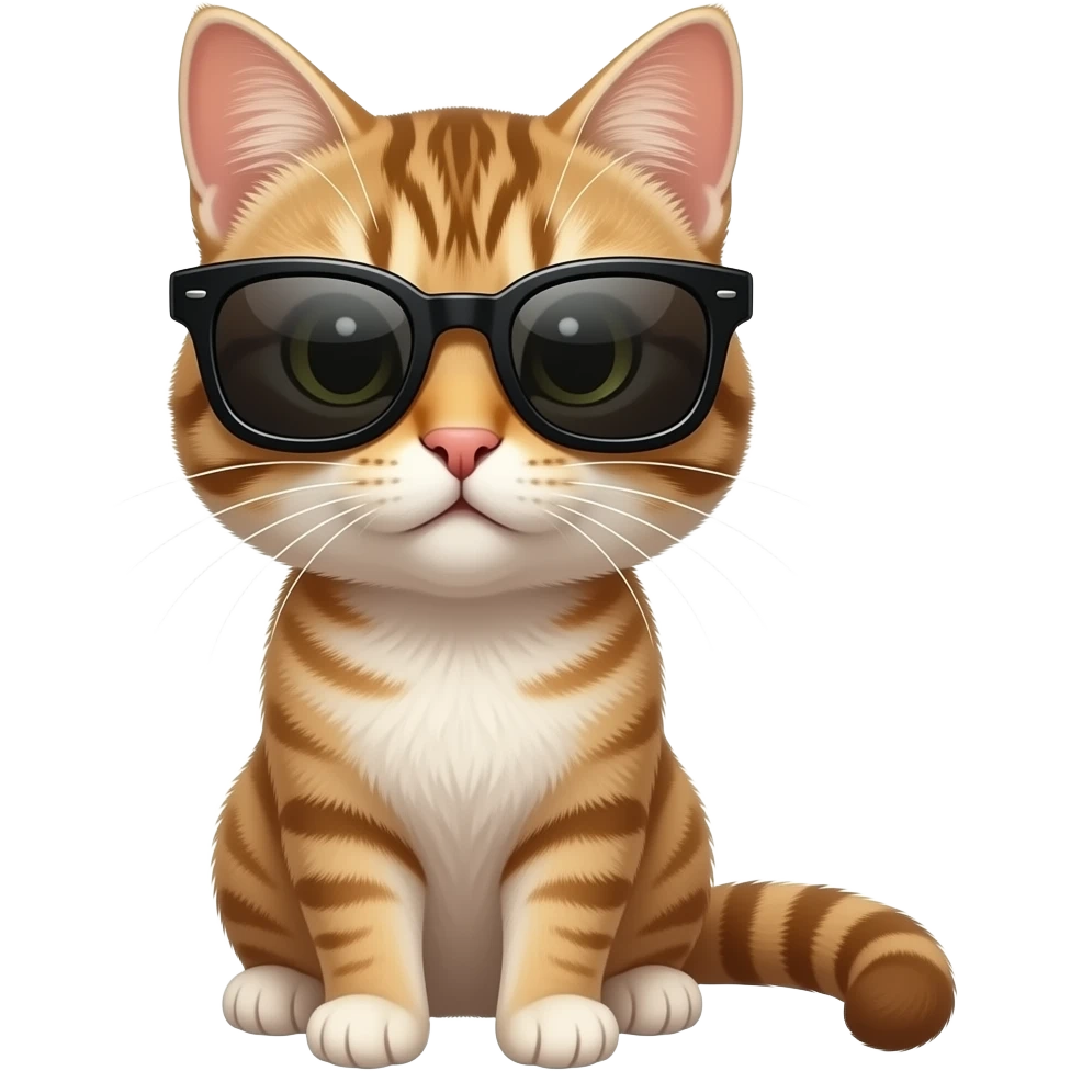 Cat wearing sunglasses emoji