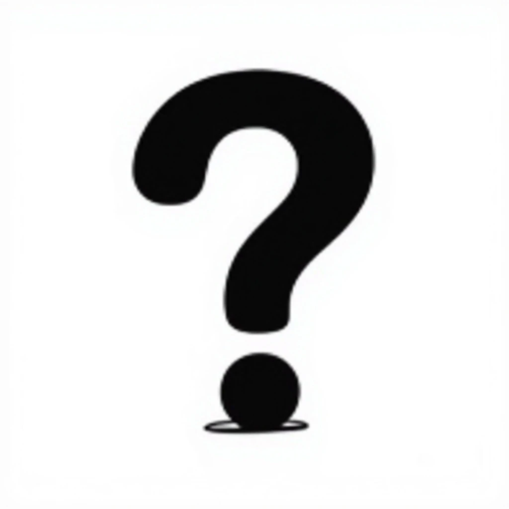 question mark icon hand drawn doodle style emoji