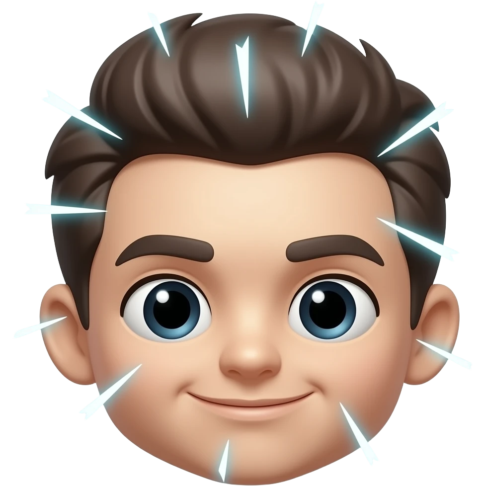 flash chibi head emoji