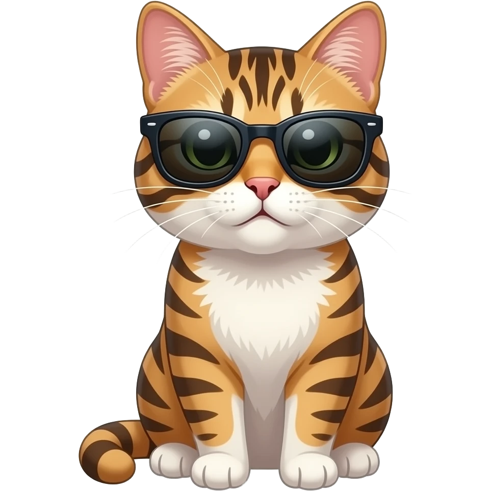 Cat wearing sunglasses emoji