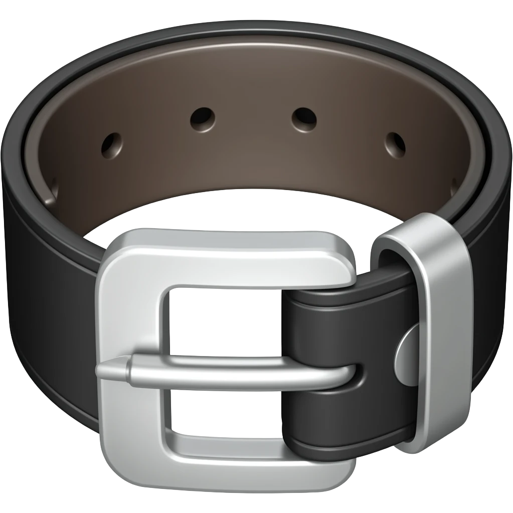 belt silver, black, doesn't say UFC on it emoji