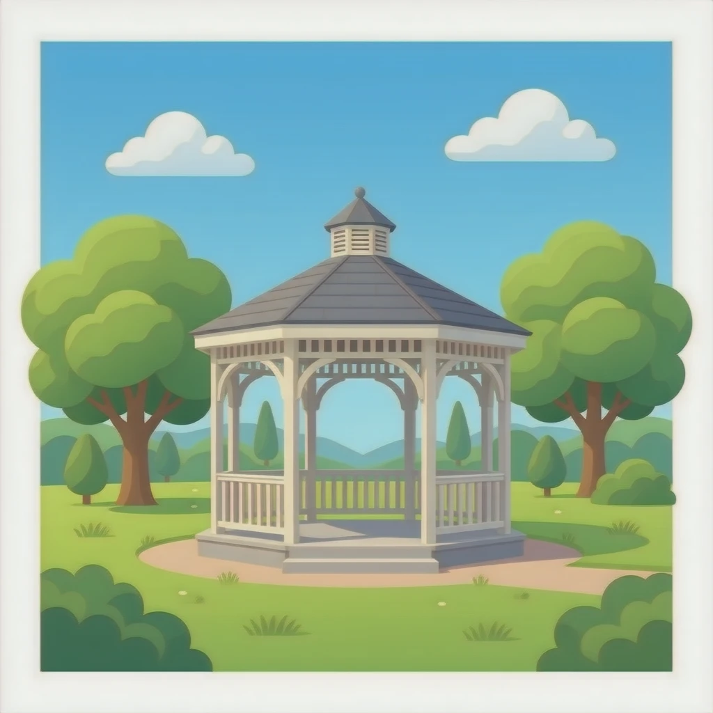 we held a concert in the park's gazebo. everyone was so supportive and happy. emoji