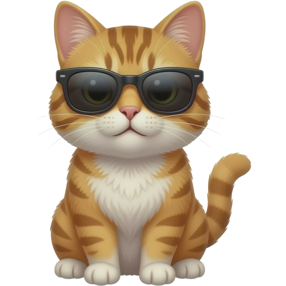 Cat wearing sunglasses emoji