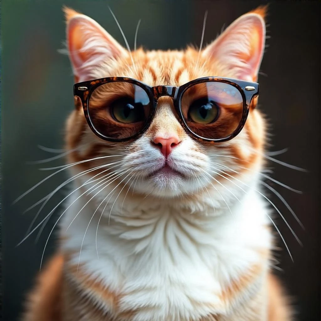Cat wearing sunglasses emoji