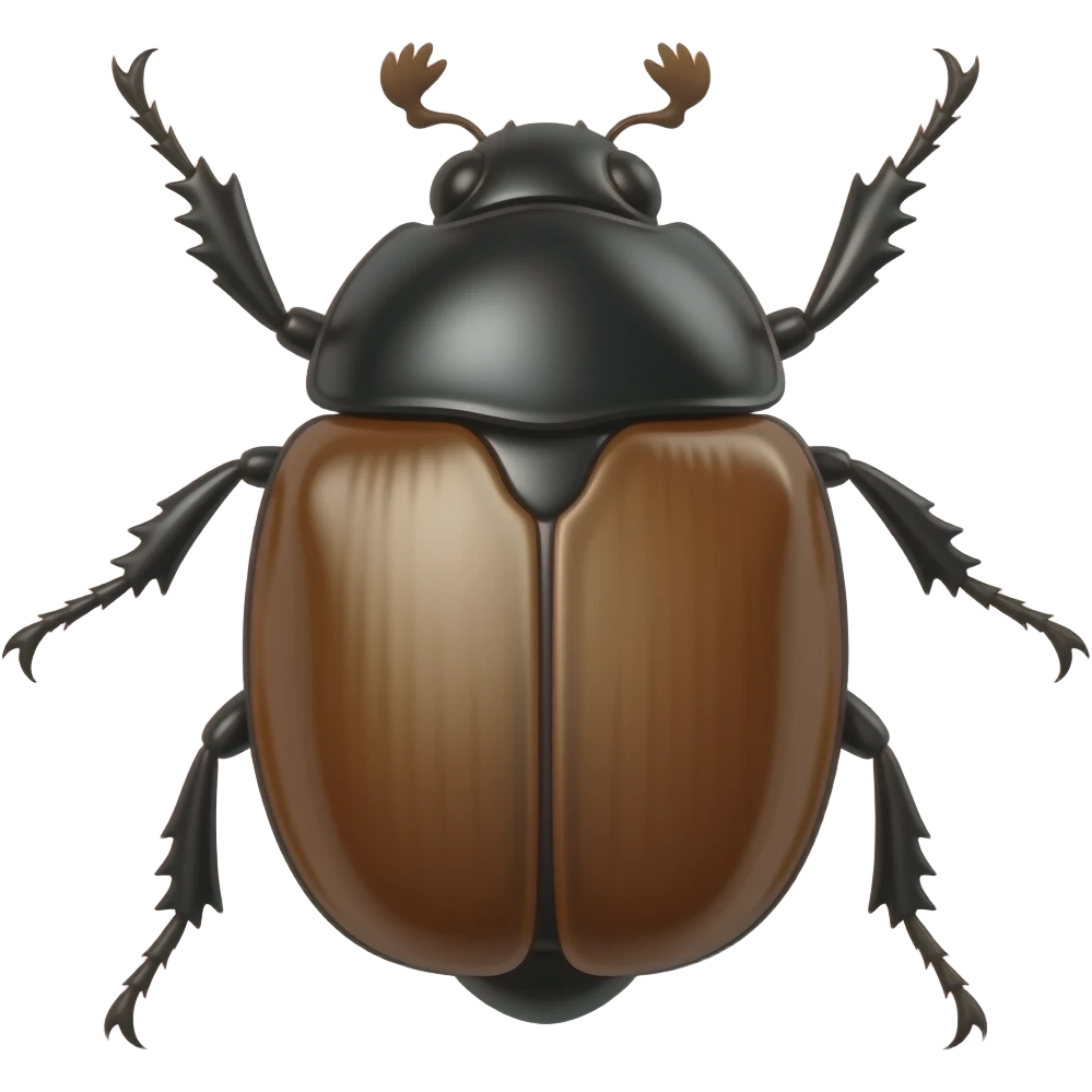 Inseto percevejo redondo antenas longas asa fechada emoji