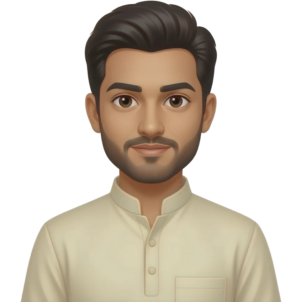 Wearing without colar kurta emoji