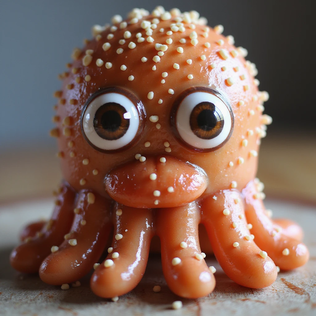 realistic dalgona candy from squid game, photorealistic style emoji