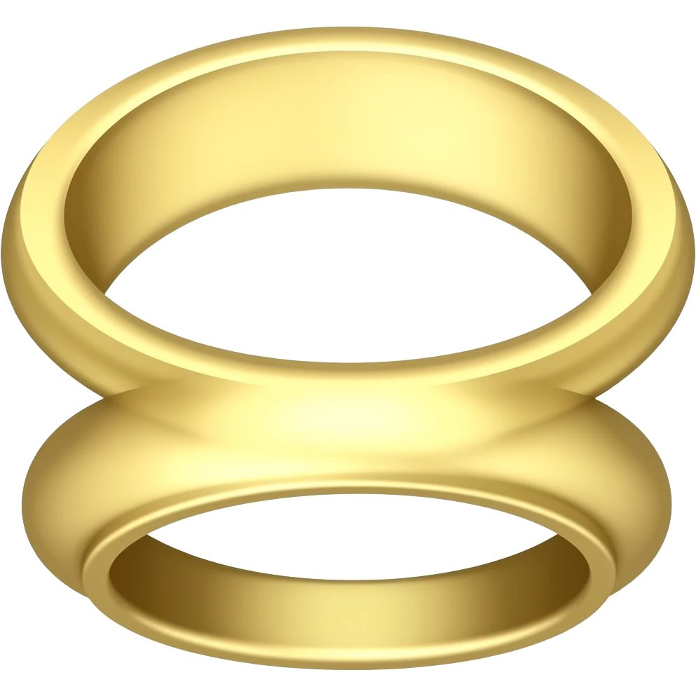 Gold engagement ring emoji