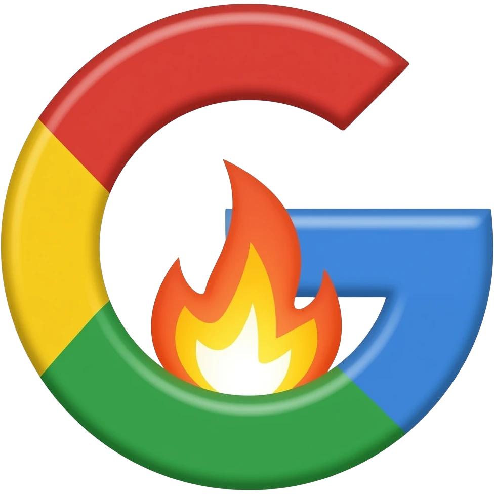 make me a flaming google emoji