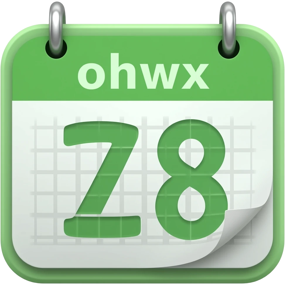 Emoji de un calendario en verde emoji