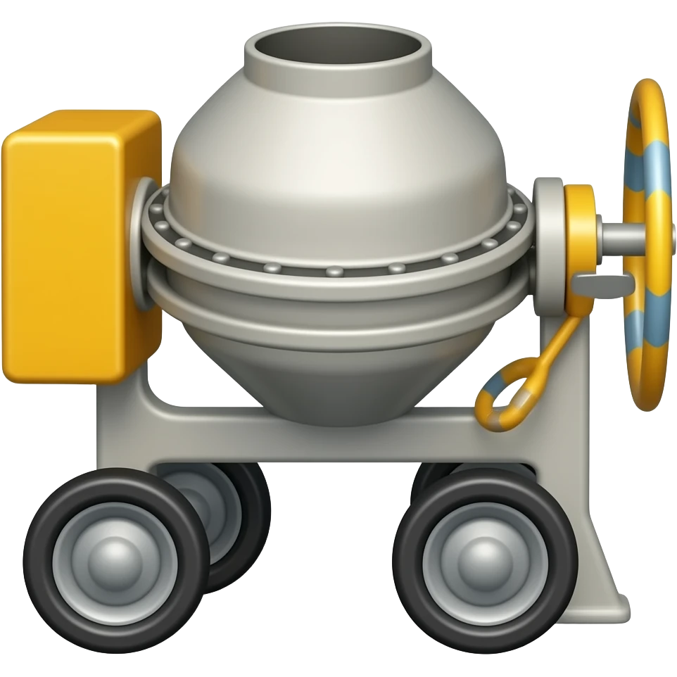 cement mixer - rotary washing machine emoji