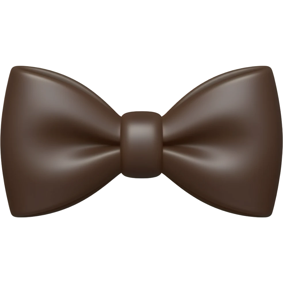Chocolate bowtie emoji