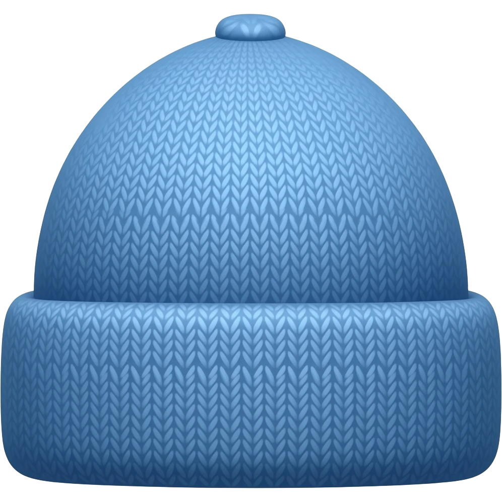 A hat blue emoji