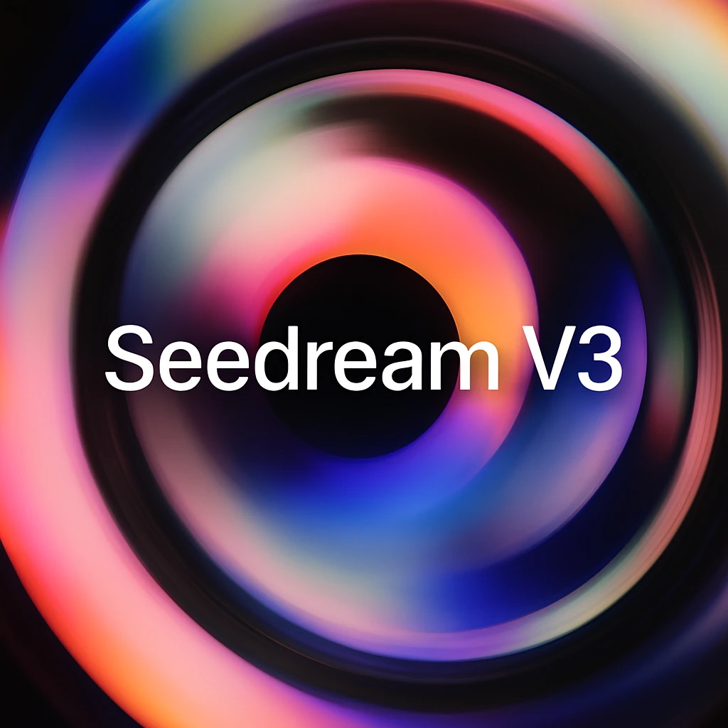 remake this and make "Seedream V3" bit bigger emoji