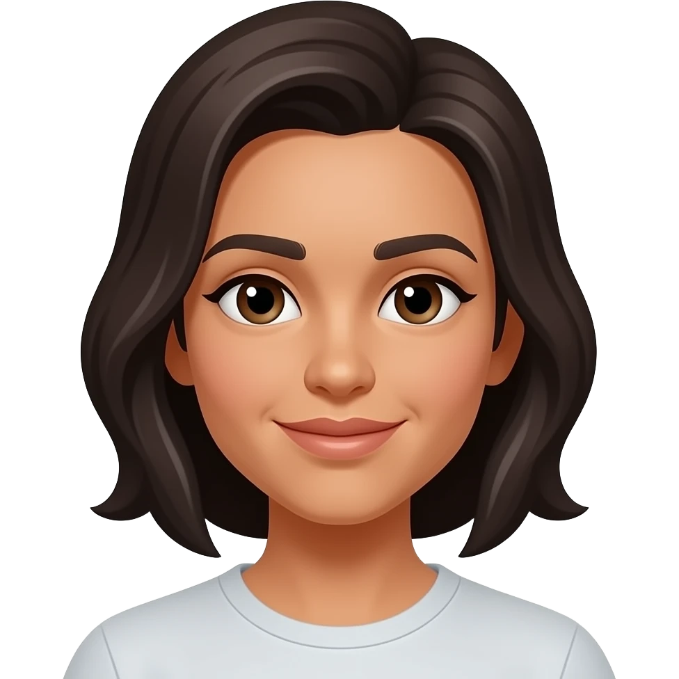 Everyone is tan with dark hair emoji