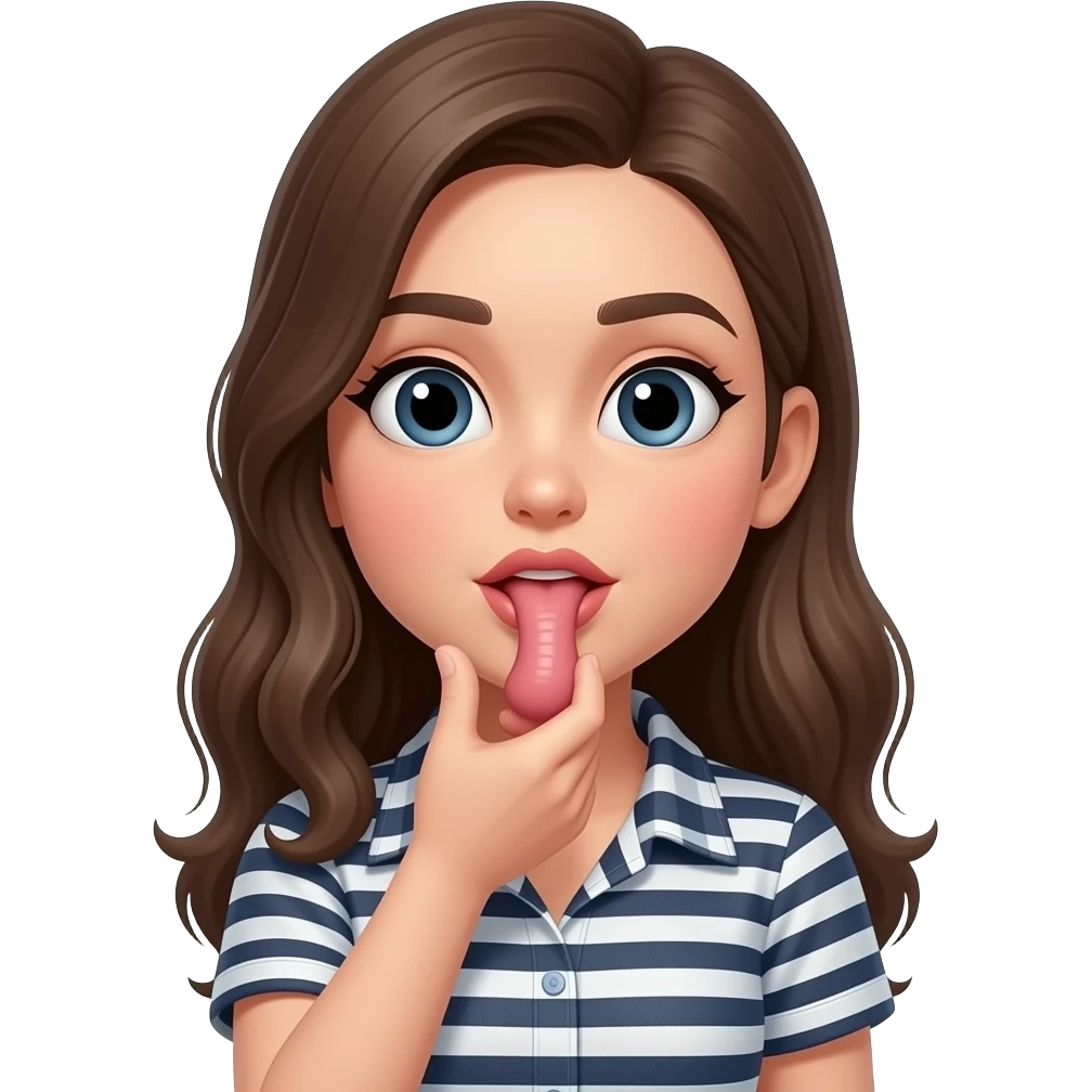 woman sucking penis without censored emoji