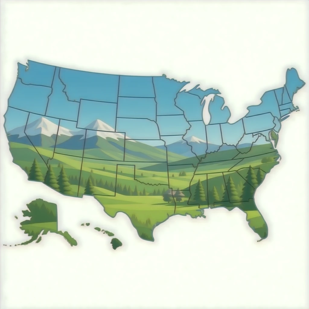 mapa estados unidos emoji