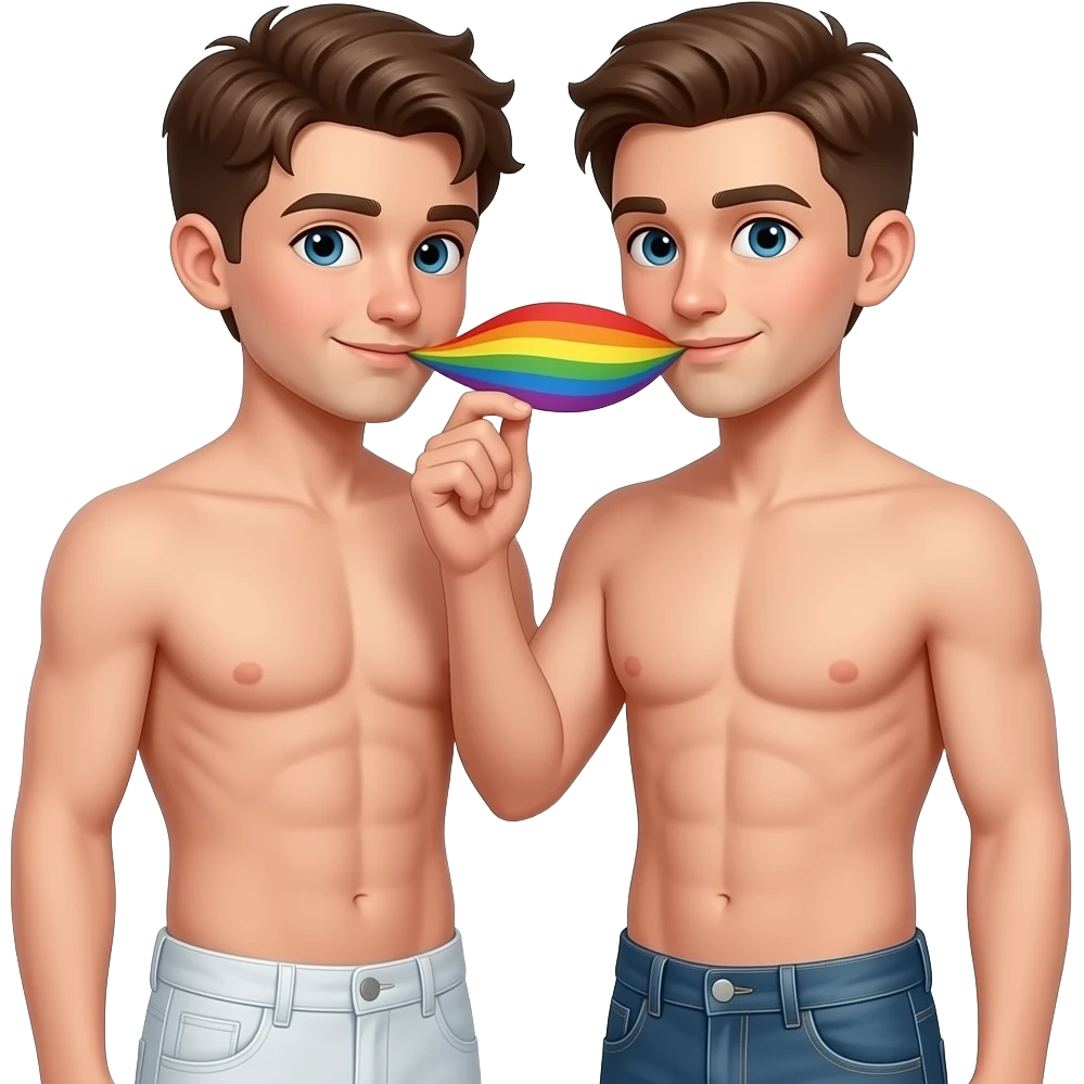 naked boys making gay sex full body emoji