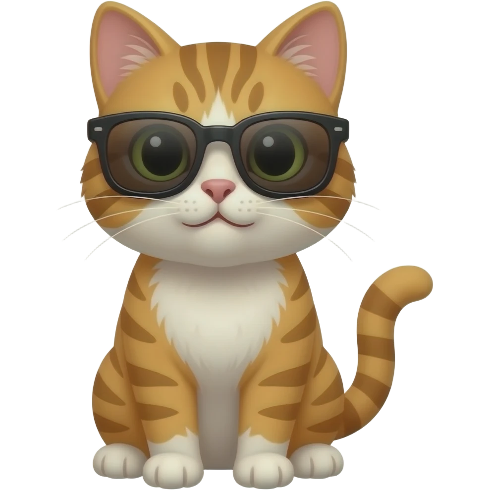 Cat wearing sunglasses emoji