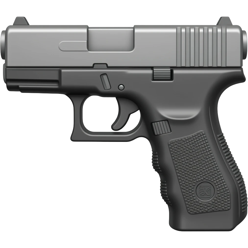 Gun (pistol [glock]) emoji emoji