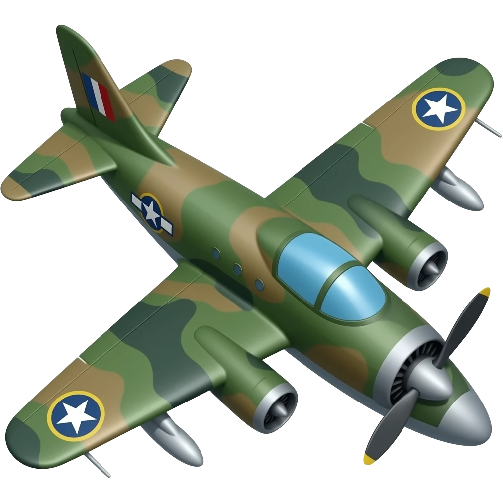 Military plane emoji