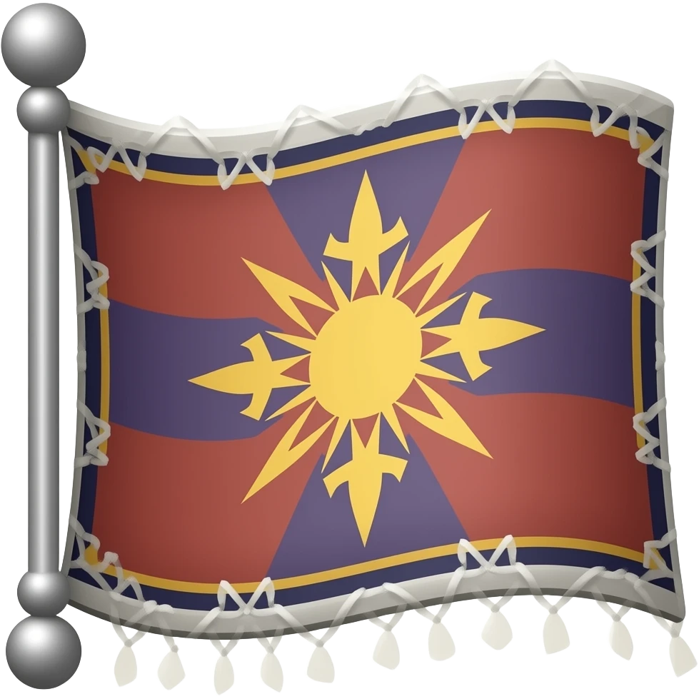 Crée moi un emoji drapeau gitan emoji