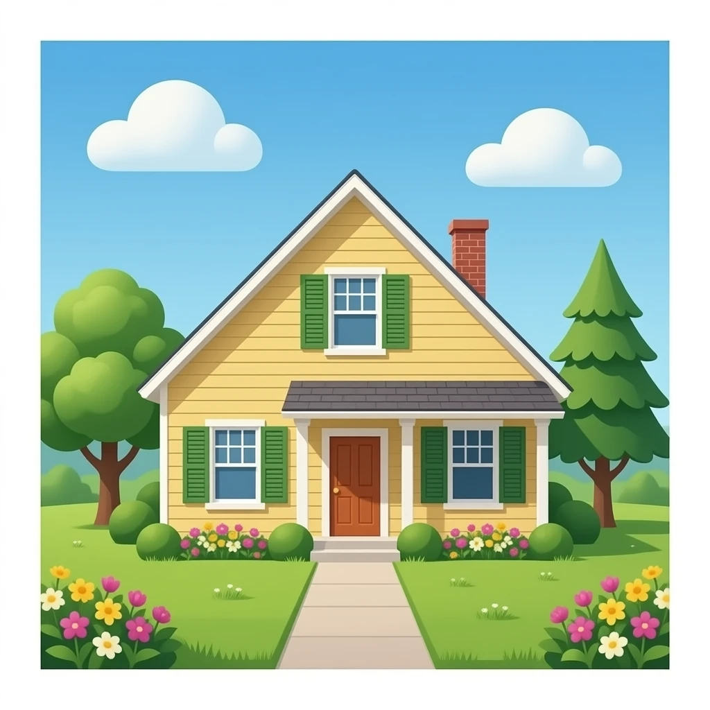 house realistic emoji