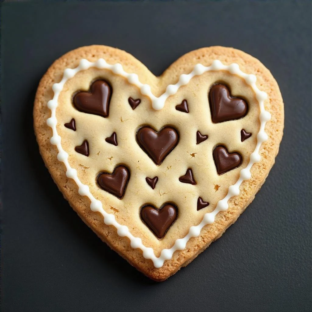 heart-shaped cookie emoji
