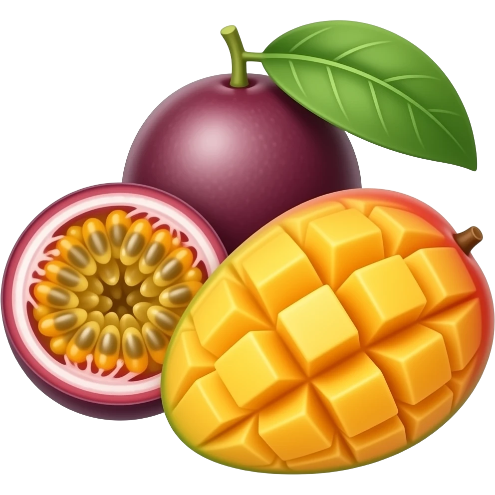 Passion fruitmango emoji
