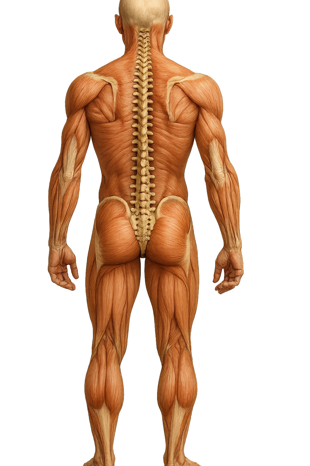 fai un immagine identica che riguarda un esercizio ma mettigli spina dorsale e muscoli in evidenza (anatomica) con colori naturali di un corpo umano. falla iperrealistica anatomica in 4k con spina dorsale storta in evidenza emoji