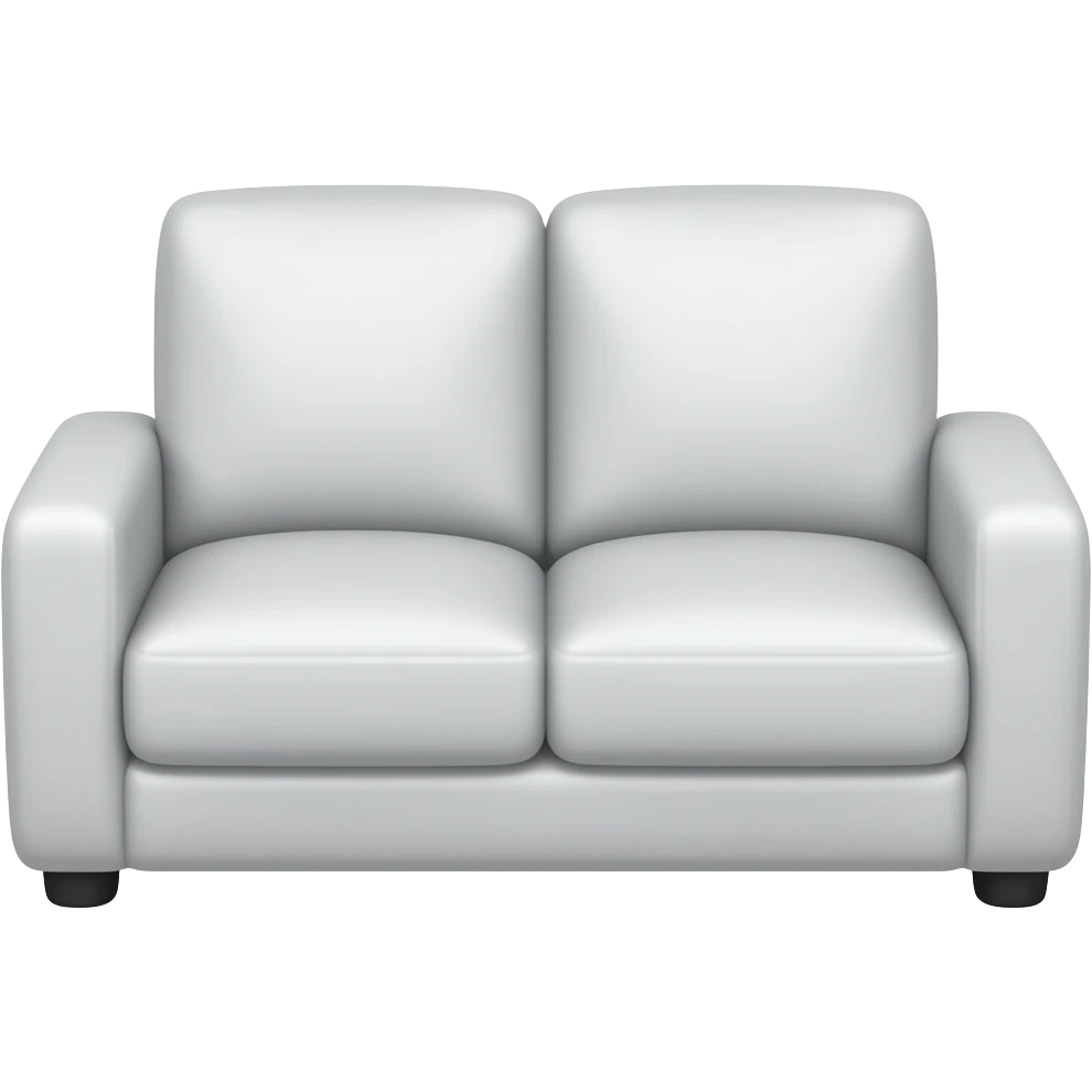 Comfy white 2 seater couch emoji