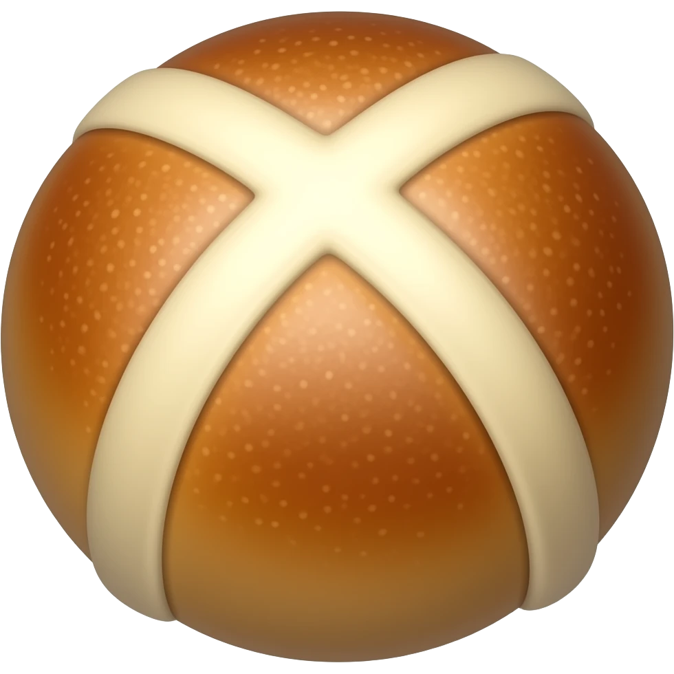 Hot cross bun emoji