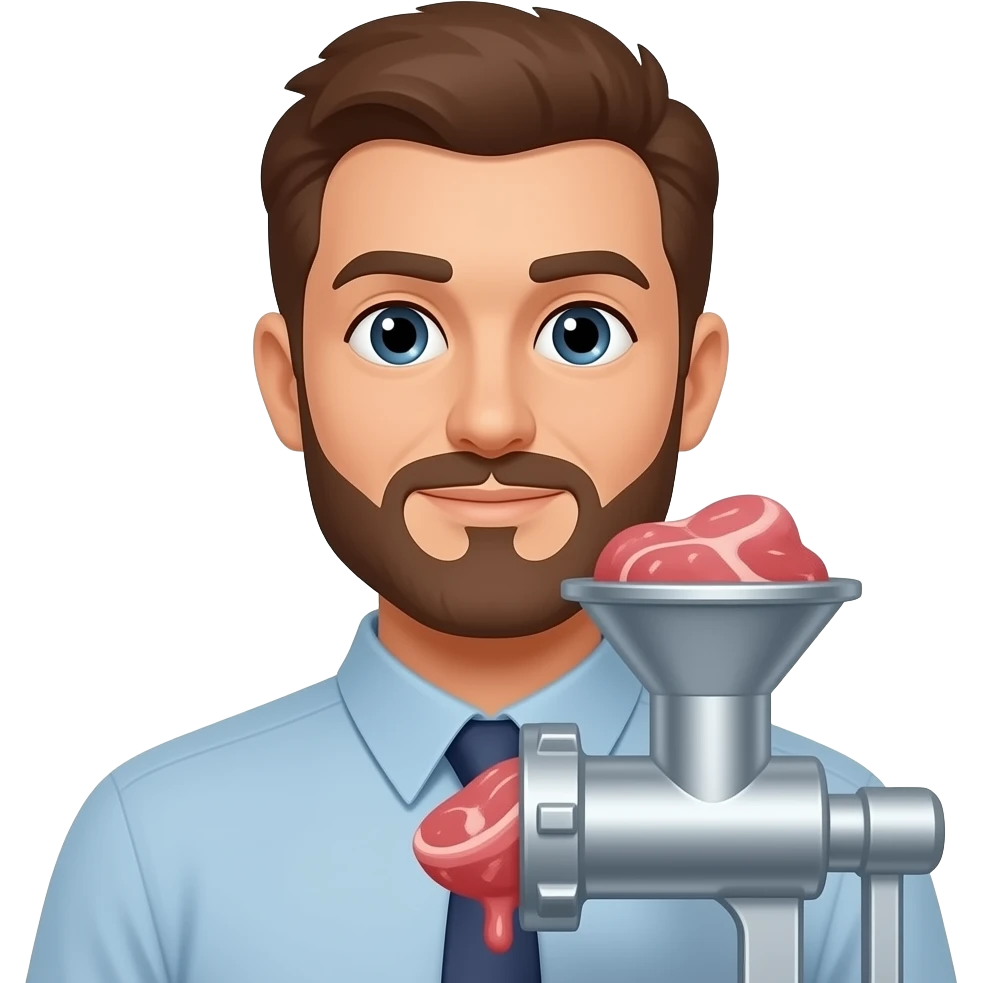 human being in meat grinder emoji