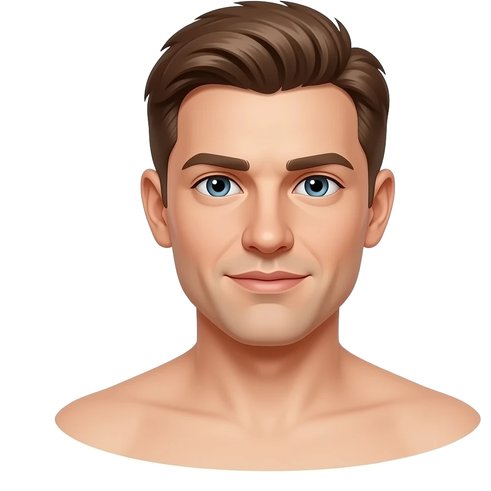 Naked man, barefoot, without clothes emoji