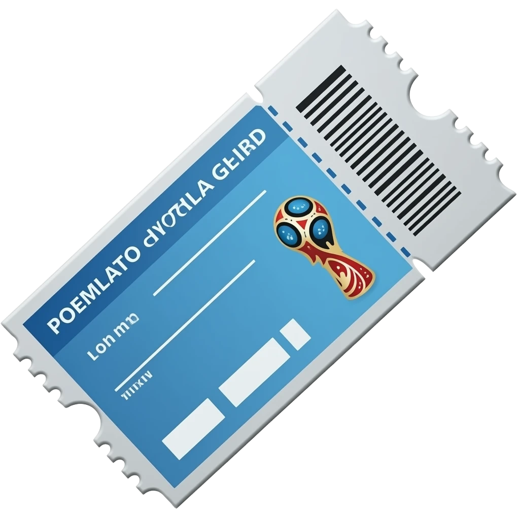 World Cup ticket emoji