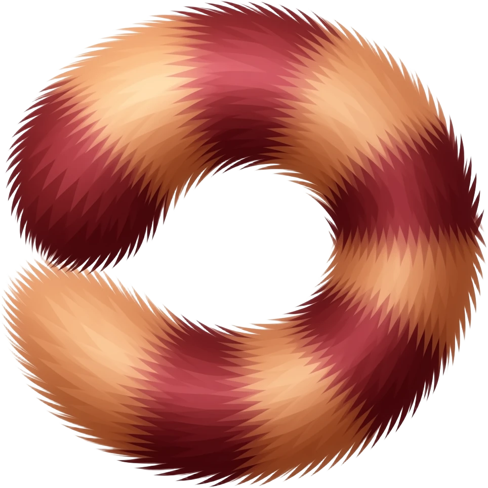 Cherry Red cat tail emoji