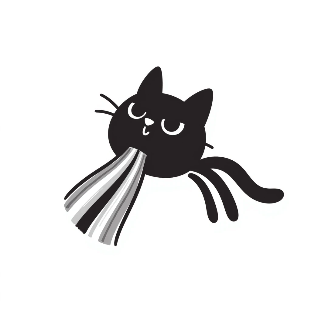 flying cat pooping rainbows emoji