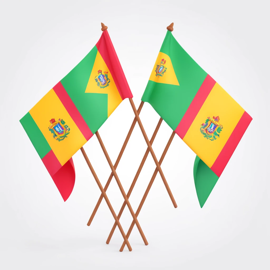 glossy 3D emoji style São João festival flags, minimalist, #00C7B4, arranged symmetrically, clean white background, eye-level, cool white studio lighting, realistic depth emoji