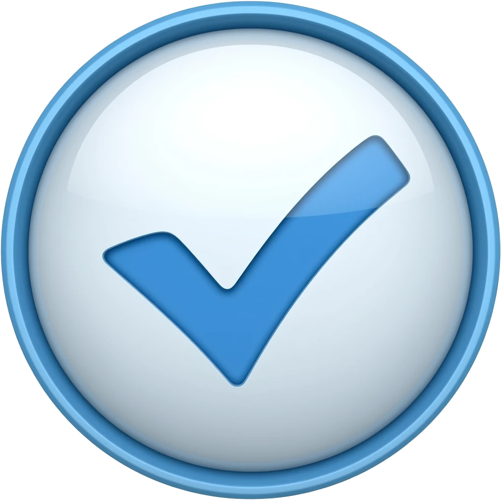 Fenomen Mavi tik yuvarlak emoji