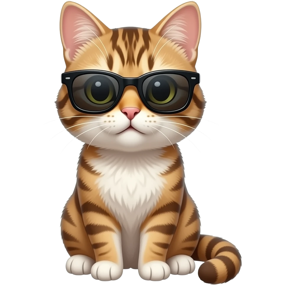 Cat wearing sunglasses emoji