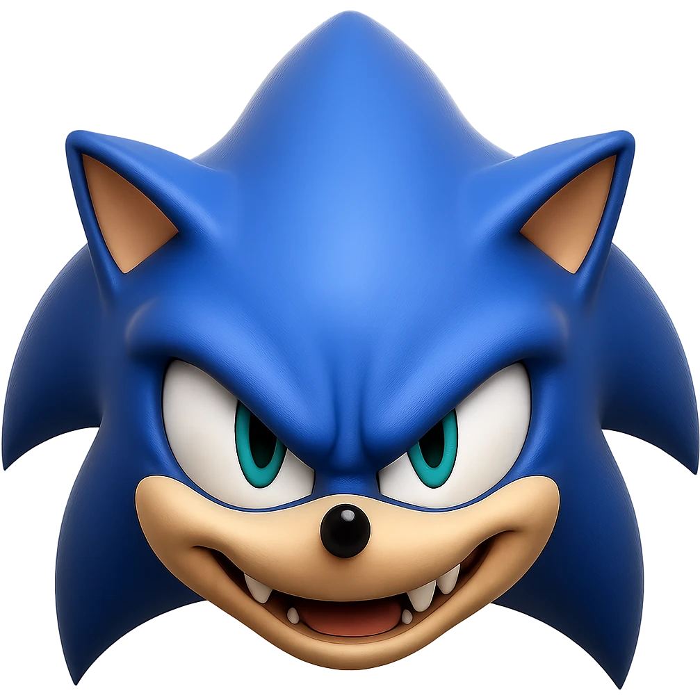 Make the facial expression much scarier, focusing only on the face, while keeping the style consistent with the original emoji style. No background. emoji